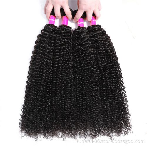 Tuneful Hair Weave 3pcs Hair Mixed Length Full Cuticle Aligned Kinky Curly 8A Unprocessed Virgin Malaysian Wholesale 8A Grade